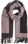Moschino Double Question Mark Wool scarf Roze Dames - Thumbnail 3