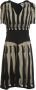 Moschino Georgette Midi Jurk met Strikdetail Black Dames - Thumbnail 1