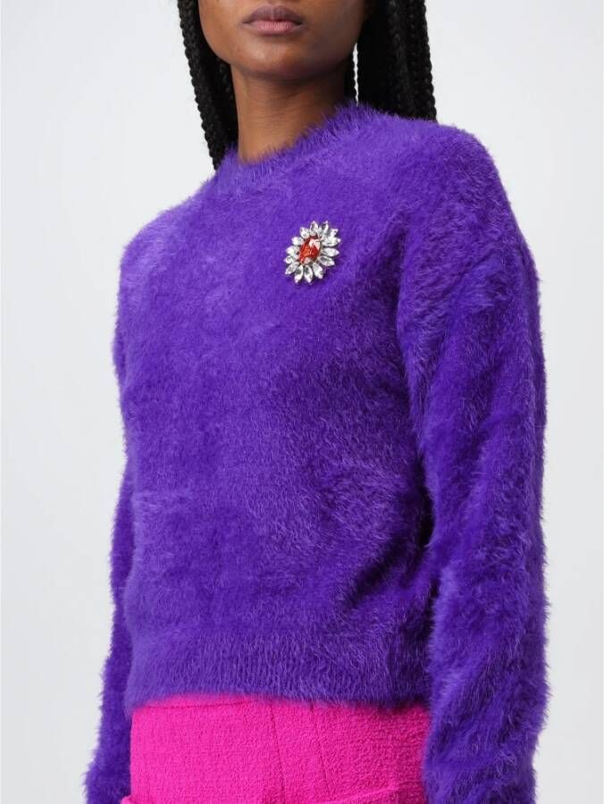 Moschino Stijlvolle Sweaters voor Mannen en Vrouwen Purple Dames