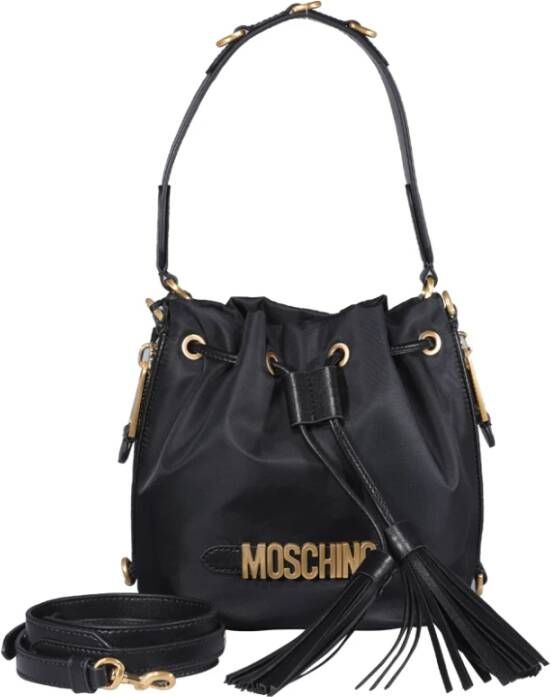 Moschino Prachtige Zwarte Bucket Tas voor Vrouwen Black Dames