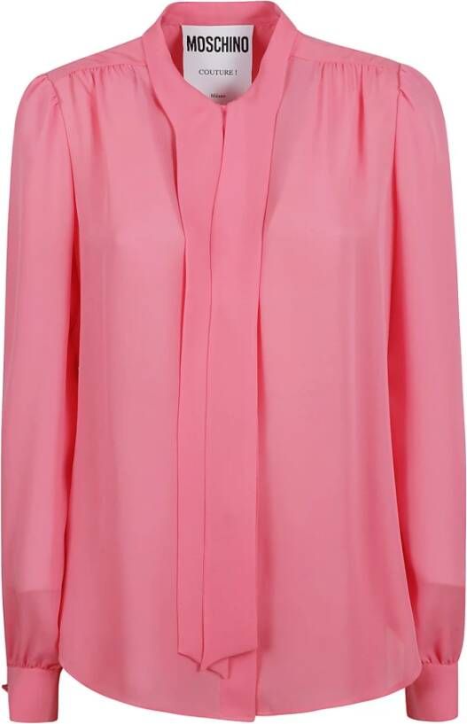 Moschino Fuchsia Overhemden Collectie Pink Dames