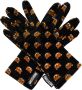 Moschino Gebloemde handschoenen Zwart Dames - Thumbnail 1