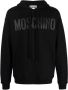 Moschino Gedrukte logo hoodie Zwart Heren - Thumbnail 1