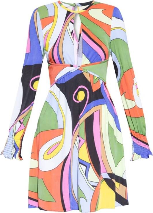Moschino Prachtige Jurk met Diepe Halslijn Multicolor Dames