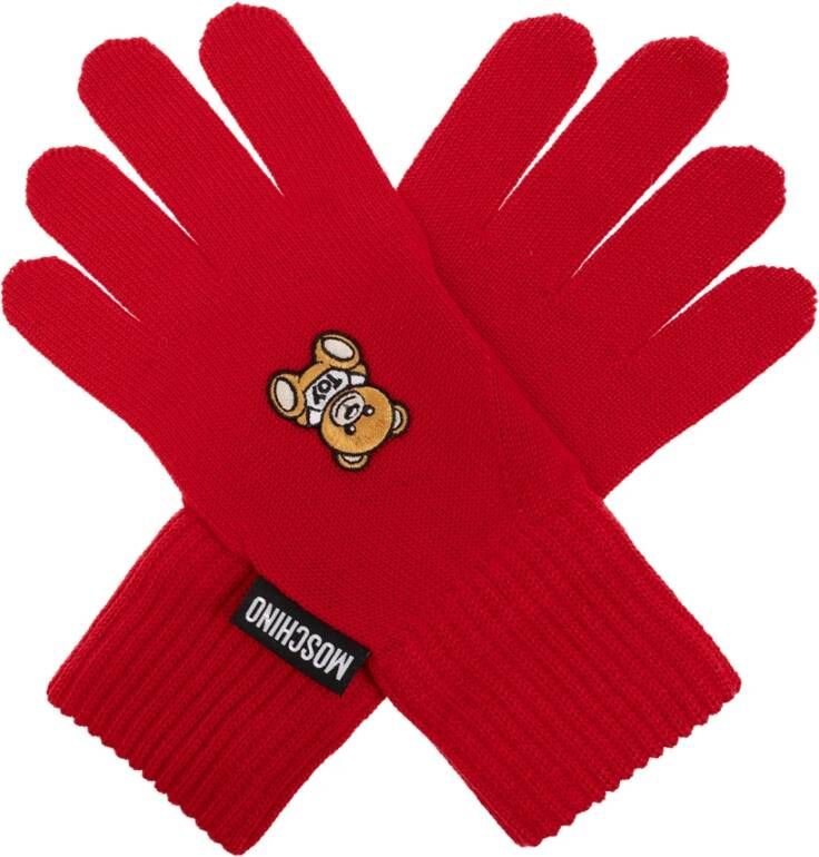 Moschino Gloves Rood Dames