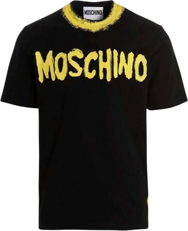 Moschino Graphic T-shirt zwart Zra0720 2041 3555 Zwart Heren
