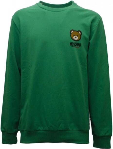 Moschino Groene Pail Innerlijke New Bear Sweatshirt Green Heren