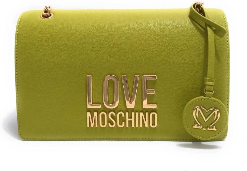 Love Moschino Crossbody tassen met magnetische sluiting Yellow Dames