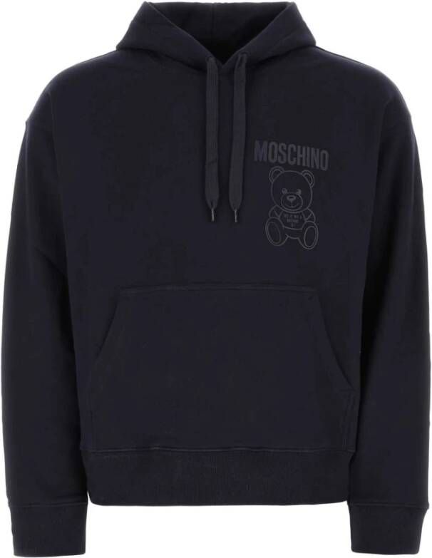 Moschino Comfortabele en stijlvolle hoodie Blue Heren