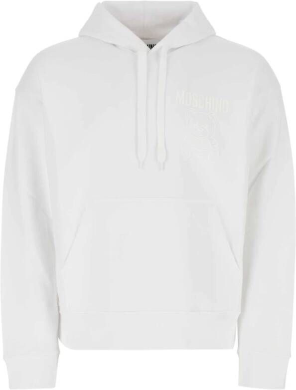 Moschino Comfortabele en stijlvolle hoodie White Heren