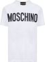 Moschino Logo-print Biologisch Katoenen T-shirt White Heren - Thumbnail 1