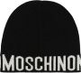 Moschino Effen Logo Beanie Black Dames - Thumbnail 1