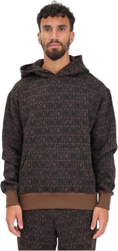 Moschino Bruine hoodie voor heren Brown Heren