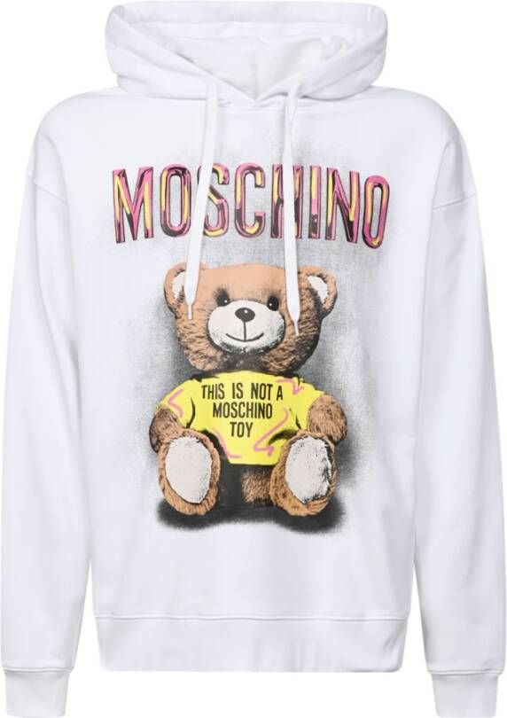 Moschino MultiColour Teddy Print Hoodie Multicolor Heren
