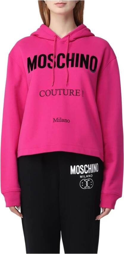 Moschino Luxe en comfortabele hoodie voor vrouwen Pink Dames