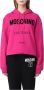 Moschino Luxe en comfortabele hoodie voor vrouwen Pink Dames - Thumbnail 3
