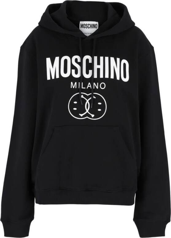 Moschino Luxe en comfortabele hoodie voor vrouwen Black Dames