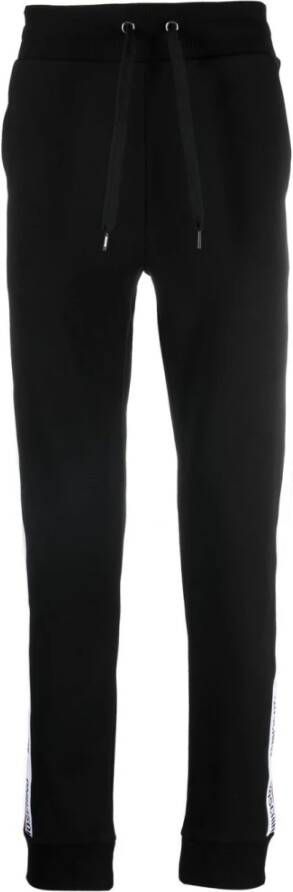 Moschino Zwarte sweatpants met logo-details Black Heren