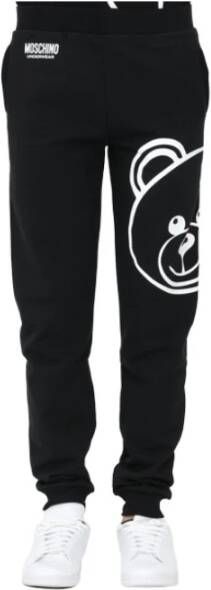 Moschino Update je casual garderobe met deze sweatpants uit de `Sign? J` collectie Black Heren
