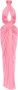 Moschino Jurk met ontblote schouders Roze Dames - Thumbnail 1