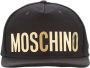 Moschino Luxe Gouden Gegalvaniseerde Logo Cap Black Heren - Thumbnail 1