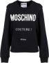 Moschino Klassieke Fit Logo Sweatshirt Black Dames - Thumbnail 1