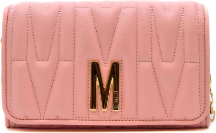 Moschino Envelop Clutch Tas Pink Dames