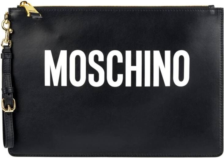 Moschino Stijlvolle Clutch voor modebewuste vrouwen Black Dames