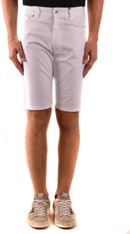 Moschino Bermuda-eilanden Denim Shorts White Heren