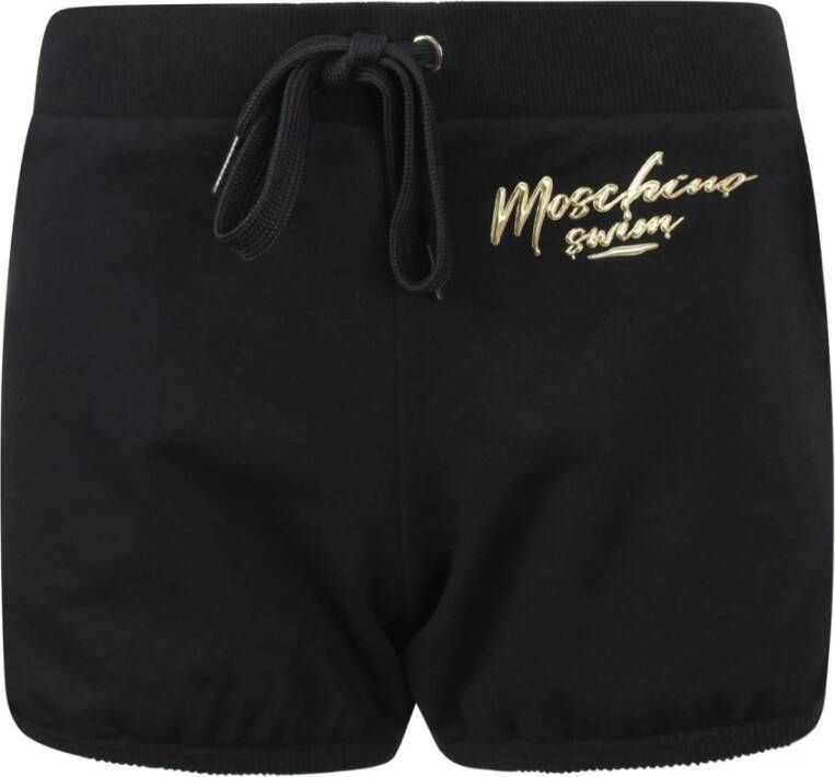 Moschino Korte katoenen shorts voor vrouwen Black Dames