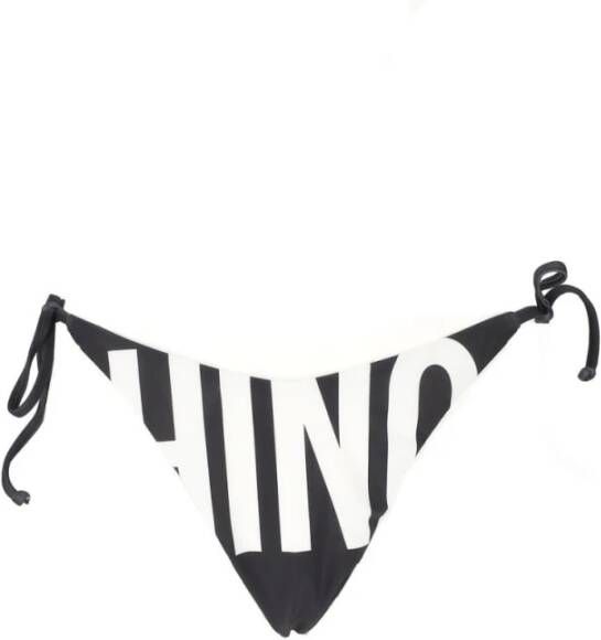 Moschino Lacetti Written Logo Bikini Black Dames
