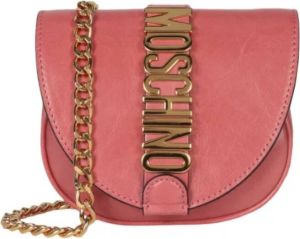 Moschino Leather crossbody-bags Roze Dames