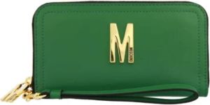 Moschino Leather wallets Groen Dames