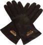 Moschino Leren handschoenen met logo Zwart Dames - Thumbnail 1