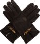 Moschino Leren handschoenen met logo Zwart Dames - Thumbnail 1