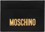 Moschino Leren kaarthouder Zwart Heren - Thumbnail 1