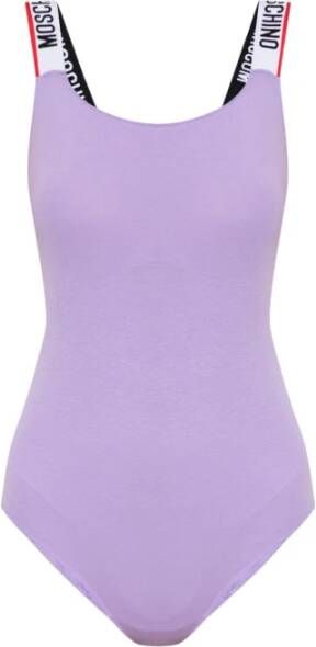 Moschino Lichaam met logo Paars Dames