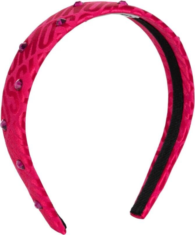 Moschino Logo Haarband Pink Dames