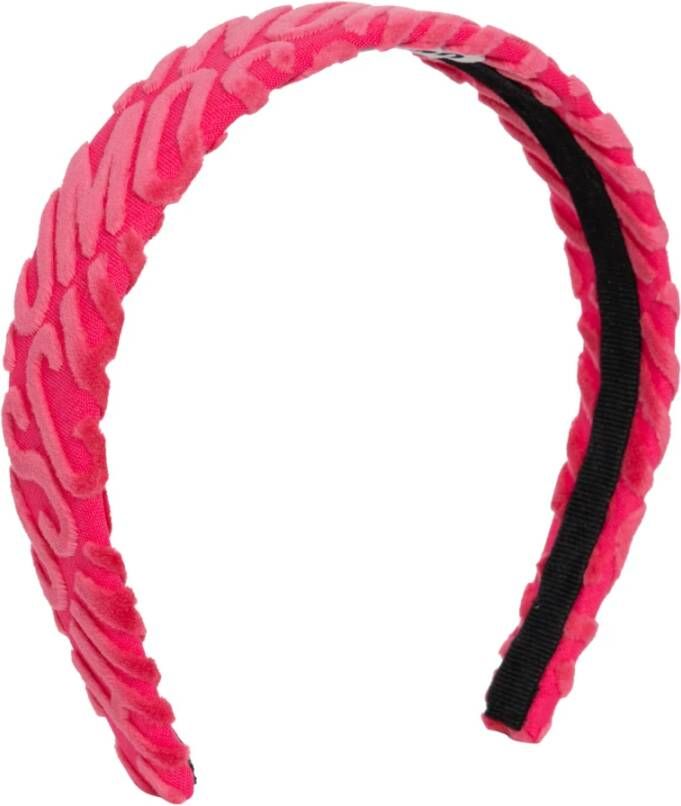 Moschino Logo Headband Roze Dames