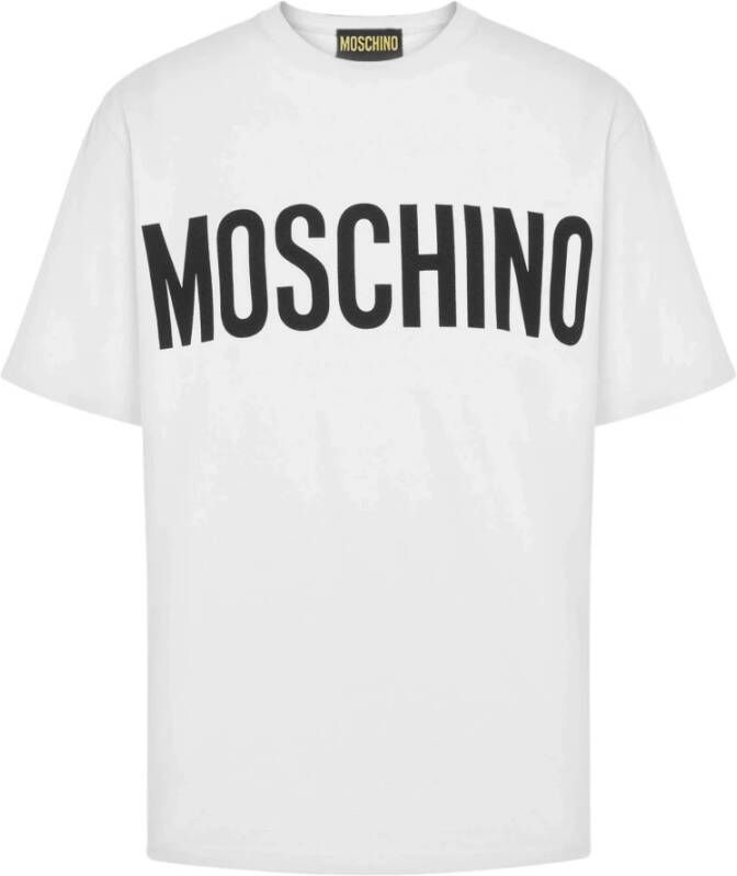 Moschino Witte T-shirts en Polos Licht en Natuurlijk White Heren