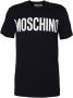 Moschino Logo T-shirt zwart Zra0701 7041 1555 Zwart Heren - Thumbnail 3