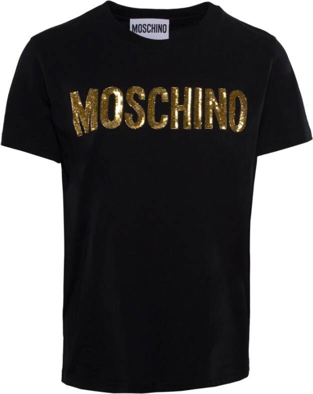 Moschino Stijlvolle Dames T-Shirt Verhoog je Modeniveau! Black Dames