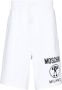 Moschino Katoenen Logo Shorts Casual Stijl White Heren - Thumbnail 1