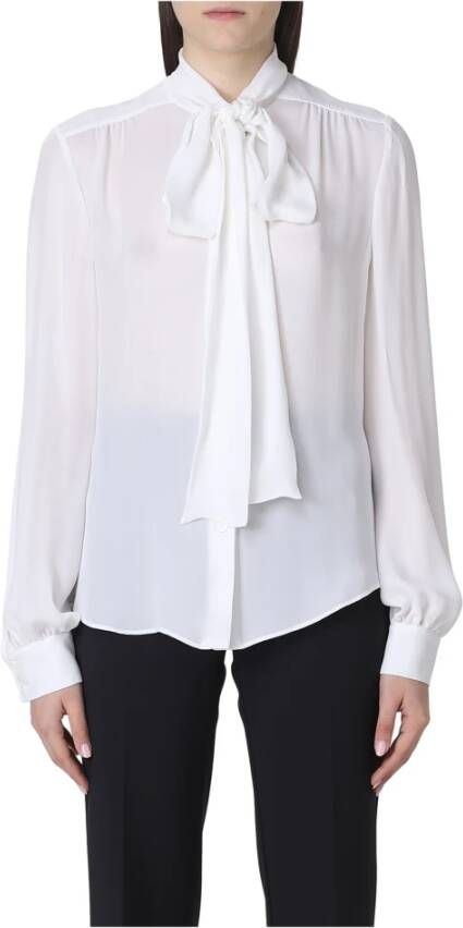 Moschino Stijlvolle Longsleeve Top White Dames