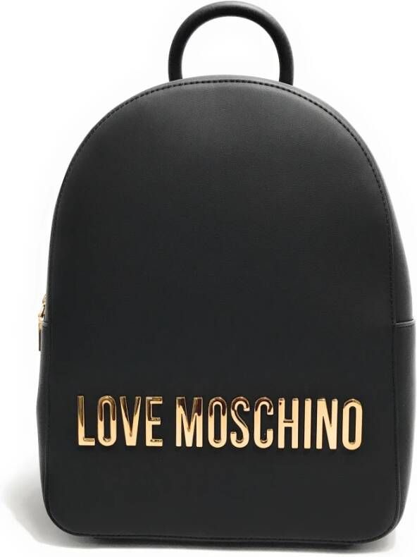 Love Moschino Zwarte Synthetische Rugzak voor Vrouwen Black Dames