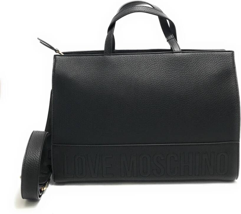 Love Moschino Elegante en functionele handtas voor moderne vrouwen Black Dames