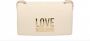 Love Moschino Ivoor Schoudertas met Gouden Logo Belettering Beige Dames - Thumbnail 1