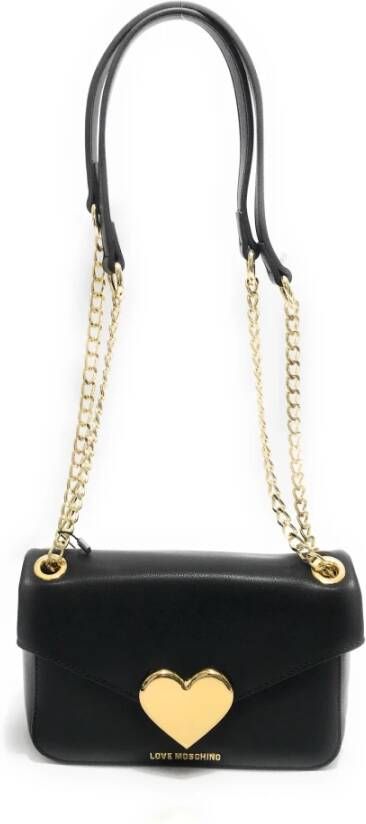 Love Moschino Zwarte Schoudertas Stijlvol en Functioneel Zwart Dames