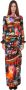 Moschino Multicolor Lange Jurk met Stadsprint en Strik Multicolor Dames - Thumbnail 1