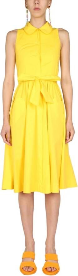 Moschino Midi dag kjole Yellow Dames